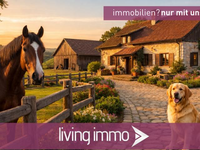 Landleben zur Miete: Landhaus für Tierfreunde mit Reitplatz & Pferdestall – Neureichenau