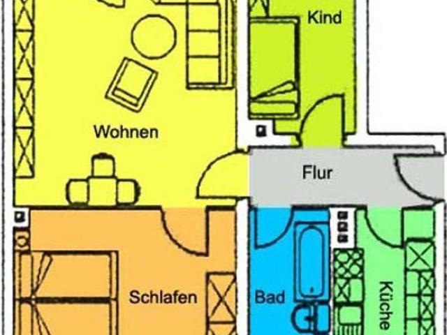 Ländliche Idylle! Schicke Wohnung mit großem Balkon und Tageslichtbad!