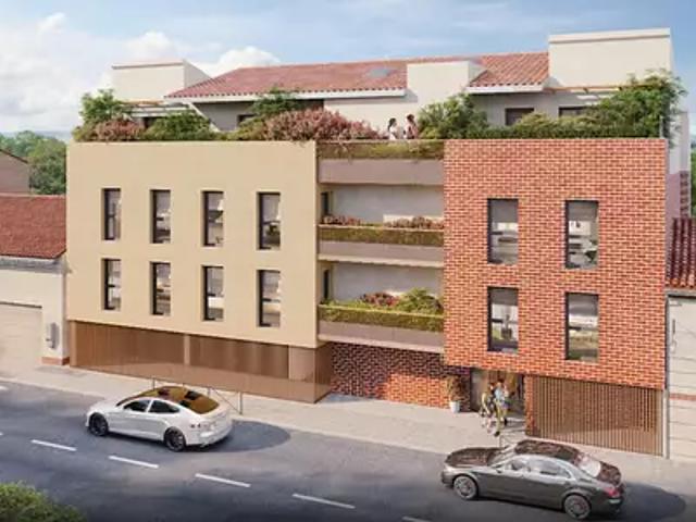 Labarthe sur Lèze 31860 Achat / Vente appartement 4 pièces t4 au dernier étage terrasse