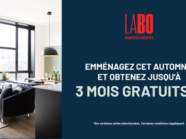 LABO MTL 4½ Apartment for Rent