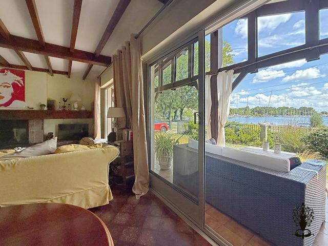 Lac De Biscarrosse: Maison 1Ere Ligne 110m² Biscarrosse