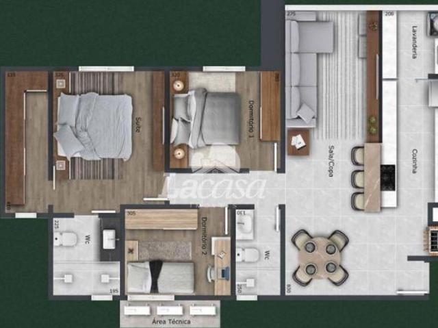LACASA VENDE APARTAMENTOS NO RESIDENCIAL JARDIM FLORESTA