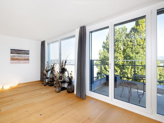 Lachen SZ – Möblierte Attikawohnung – Seesicht Fitness Sauna Terrasse