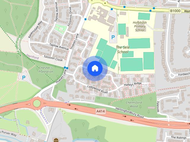 Ladywood Road, Hertford, Hertfordshire