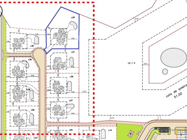 Lagos Terreno p/construção de 1764m2, zona ultraprivilegiada