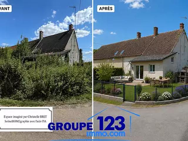 Lainsecq 89520 Achat / Vente maison 5 pièces t5 jardin