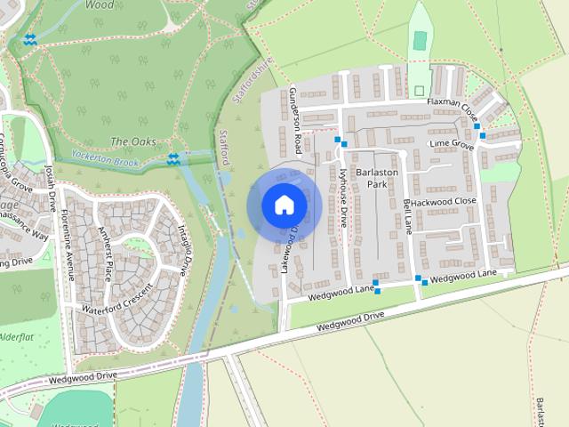 Lakewood Drive, Barlaston, Stoke On Trent, Staffordshire, ST12