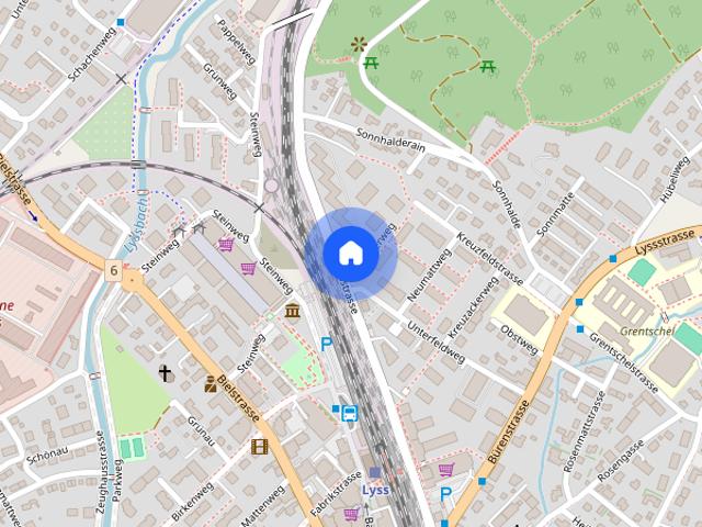 Large and modern 4.5 room apartment at the train station in Lyss
