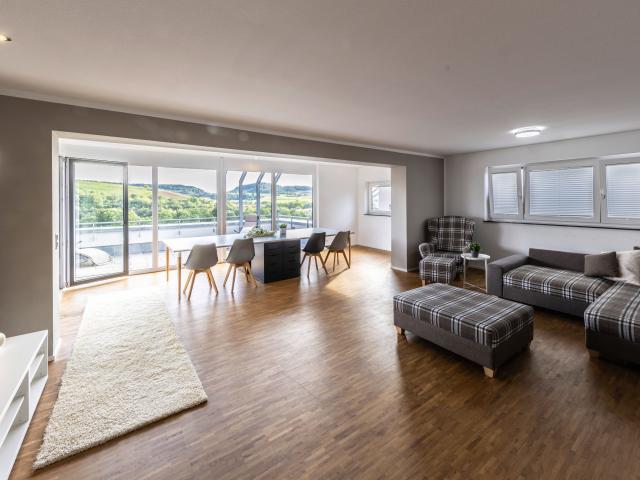 Large apartment on time in penthouse style with great terrace and view