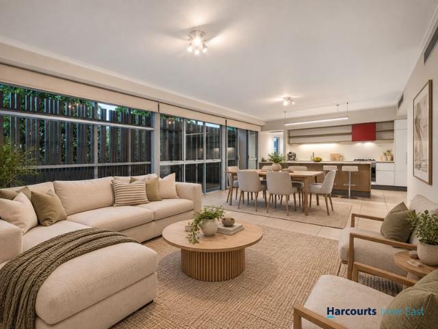 Large balcony with park outlook