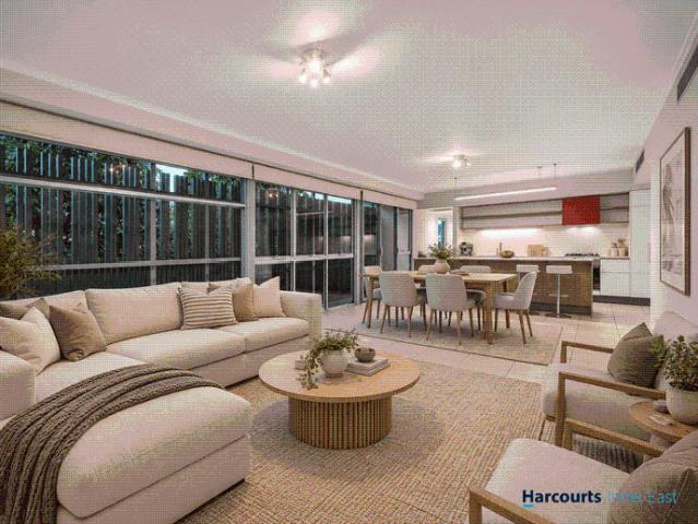 Large balcony with park outlook