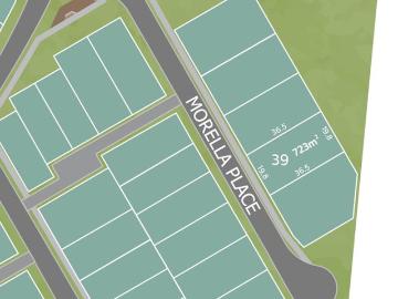 Large lot within exclusive street