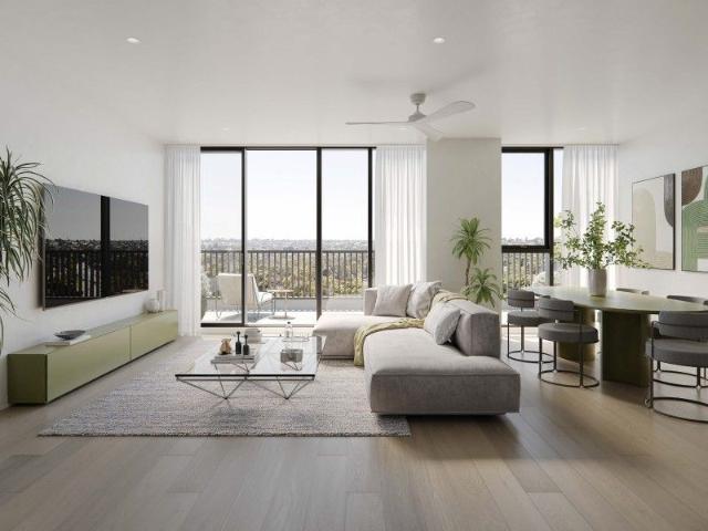 Large main bedroom and study nook in 2 bedroom apt