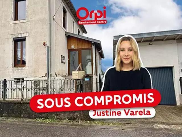 Le Val d'Ajol 88340 Achat / Vente maison 3 pièces t3 jardin terrasse