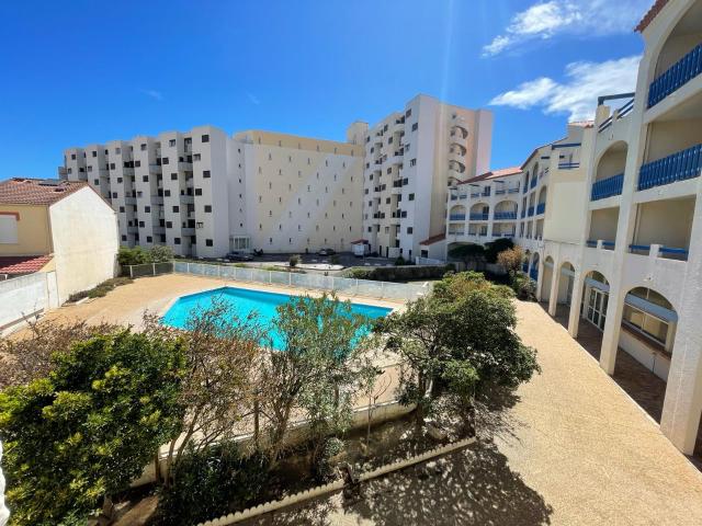 Le Barcarès Studio Cabine 4 personnes face à la plage avec piscine ! Groupement Immobilier 66