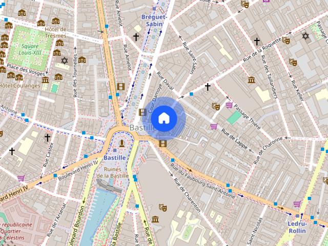 Le Bastille Single Room 408