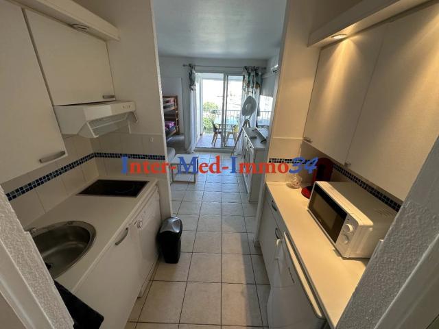 A Vendre Le Cap d'Agde 34300 Centre Port Appartement Studio Cabi