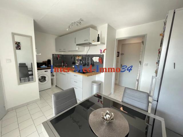 A Vendre Le Cap d'Agde 34300 Quartier avant Port proche de la Conque Appartement 2 pièces dans Résidence avec piscine et ascenseur