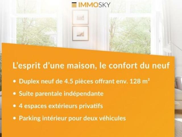Le confort d'une maison dans un duplex neuf