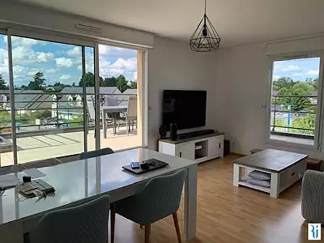 Le Mesnil Esnard 76240 Location appartement 2 pièces t2 au dernier étage terrasse