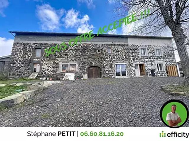 Le Monastier sur Gazeille 43150 Achat / Vente maison 6 pièces t6 jardin cave