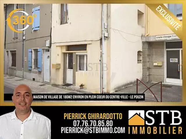 Le Pouzin 07250 Achat / Vente maison 6 pièces t6