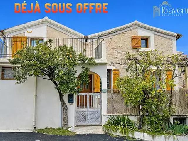 Le Rouret 06650 Achat / Vente maison 3 pièces t3 terrasse parking