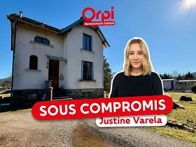 Le Syndicat 88120 Achat / Vente maison 4 pièces t4 jardin cave