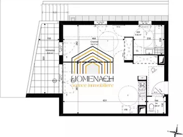 Lentilly 69210 Achat / Vente appartement 2 pièces t2 terrasse parking
