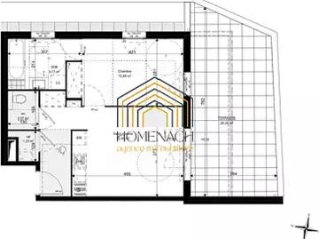 Lentilly 69210 Achat / Vente appartement 2 pièces t2 terrasse parking