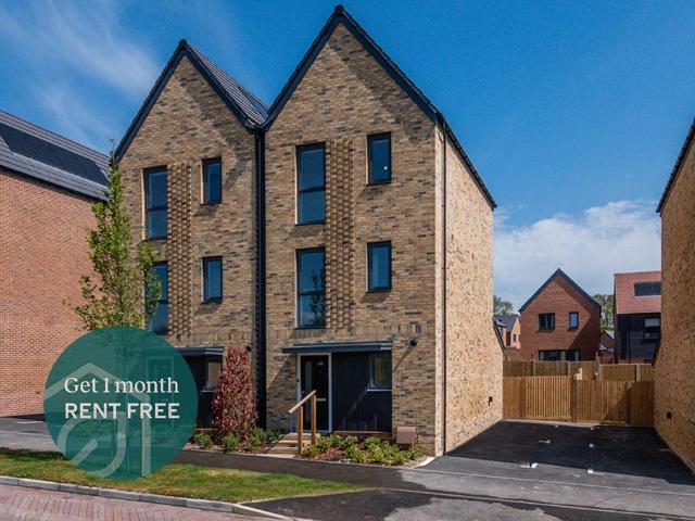 Leaf Living Oakhurst at Brookleigh. 4 bed semi detached house to rent £2,500 pcm £577 pw