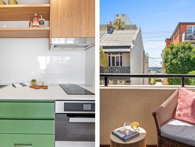 LEASED at $820pw until Oct 27 Renovated Paddington Apartment with Harbour Views & Oversized Balcony
