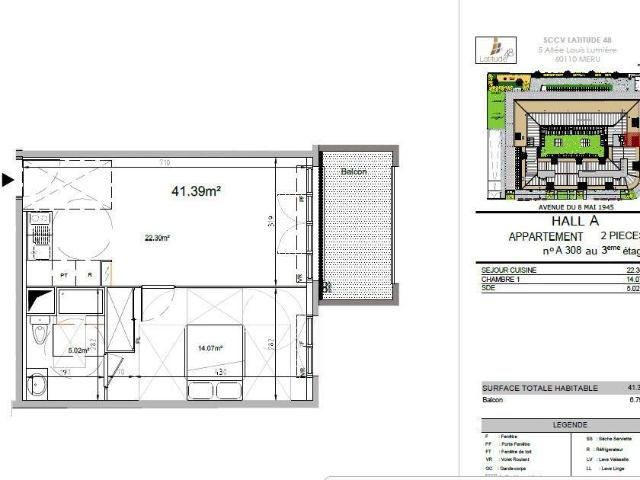 Leasing Appartement 2 pièces 40 m² Neuilly sur Marne