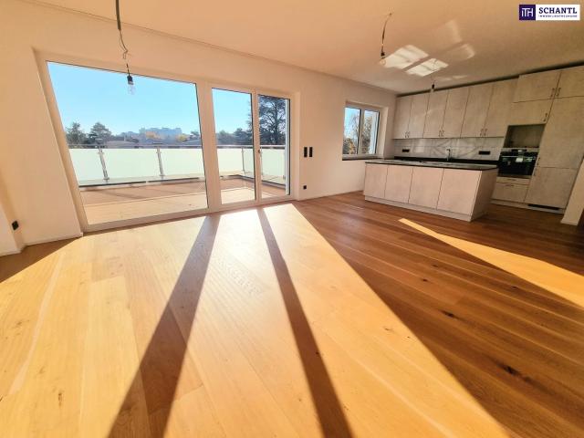 Lebensqualität pur im Dachgeschoss mit Terrasse und Garten! 4 Zimmer + Hochwertige Materialien + Viel Grün und Ruhe + Toller Blick! Ihr Rückzugsort mit WOW Effekt!