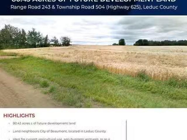 Leduc, Alberta, T4X 0N5 vacant land for sale Listing ID 439.