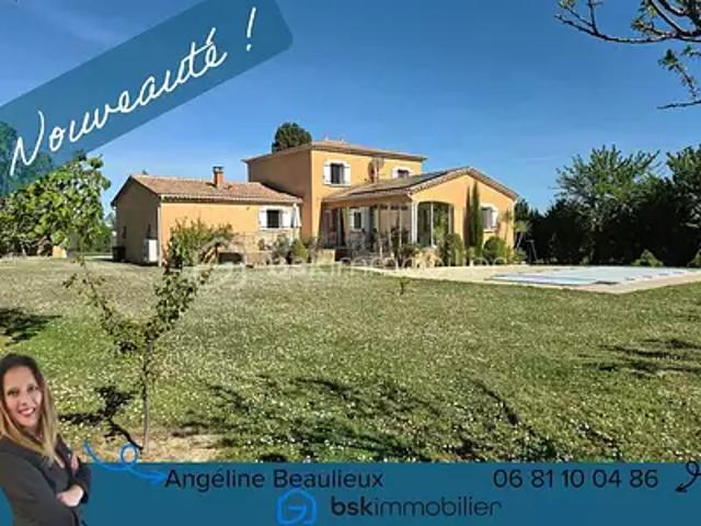 Lédignan 30350 Achat / Vente maison 5 pièces t5 piscine