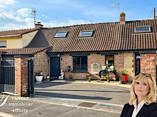 Leers 59115 Achat / Vente maison 5 pièces t5 terrasse cave
