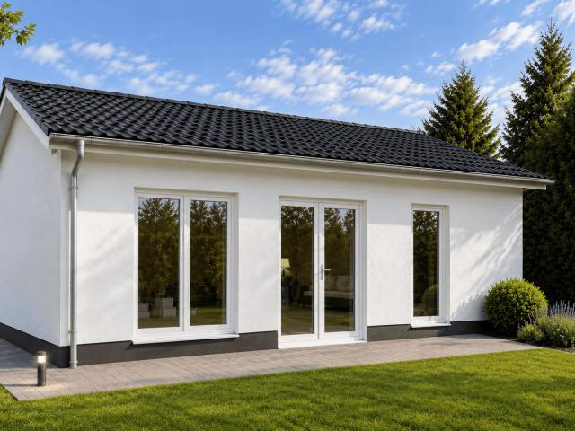 Leichtbauhaus 44m² auf 310m² Grund in Schandorf