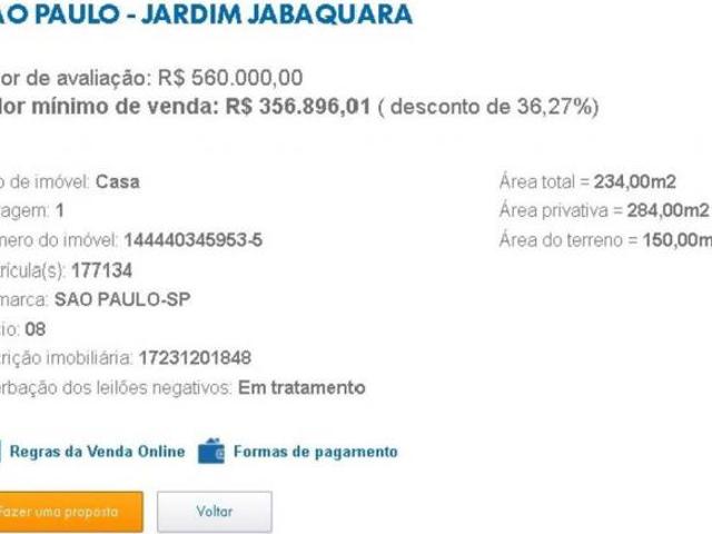 Leilão. Casa. Oportunidade no Jabaquara SP | Tipo: Casa | Negociação: Financia
