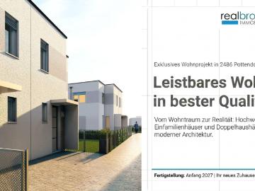 LEISTBAR, MODERN, EFFIZIENT, IN BESTER QUALITÄT– Ihr Doppelhaus in Pottendorf