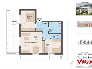 Leistbare 3 Zimmer Dachgeschosswohnung mit großer Dachterrasse in Bergheim!