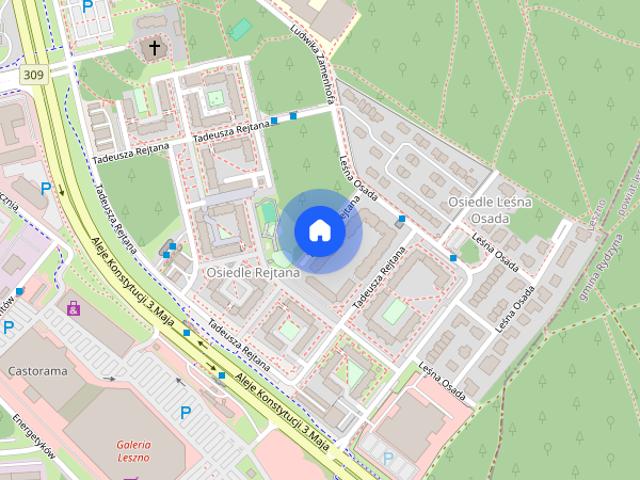 Leszno Rejtana 3 pok 63m2, od zaraz