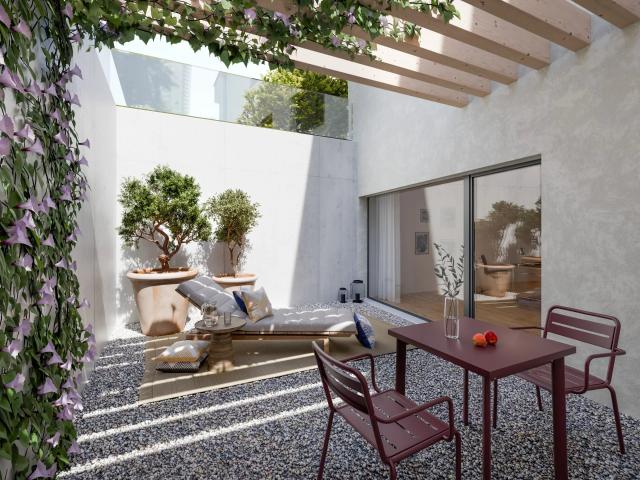 Les Capites Wohnung mit 5,5 Zimmern und Garten