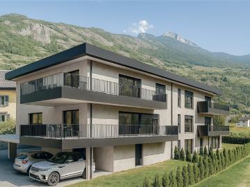 Les Amignes – Penthouse mit 3,5 Zimmern, außergewöhnlicher Ausblick, 2 Badezimmer