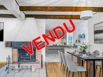 Les Pontins, großes 7 Zimmer Haus mit Garage und Grundstück