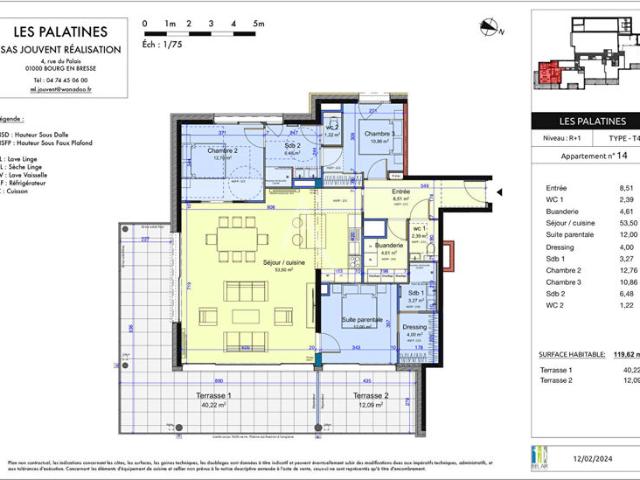 LES PALATINES centre Bourg en Bresse programme neuf