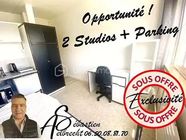 Lesquin 59810 Achat / Vente appartement 2 pièces t2 au dernier étage