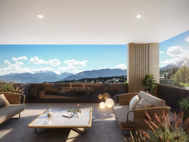 LETZTE 3.5 Zimmer Maisonettewohnung, 15 m von der Piste und den Bergbahnen!