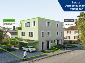 letzte 5.5 Zi. Doppelhaushälfte Minergie P zertifiziertes Neubau DEFH