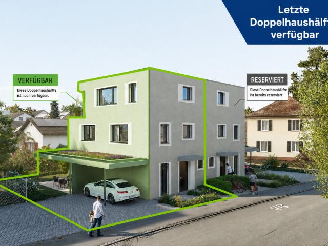 letzte 5.5 Zi. Doppelhaushälfte Minergie P zertifiziertes Neubau DEFH